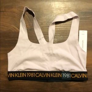 Calvin Klein 1981 Bold unlined Bralette size L